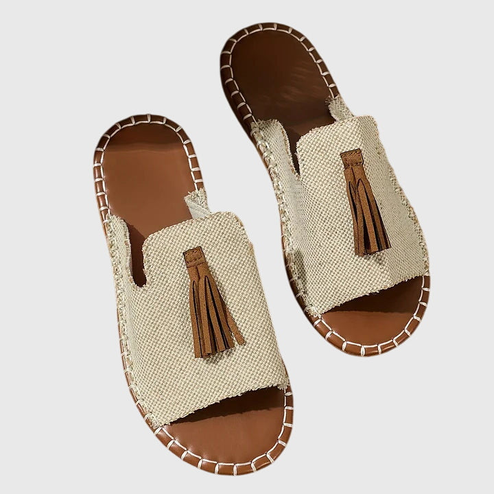 Bohemian Sandals with Pompons Nathalie