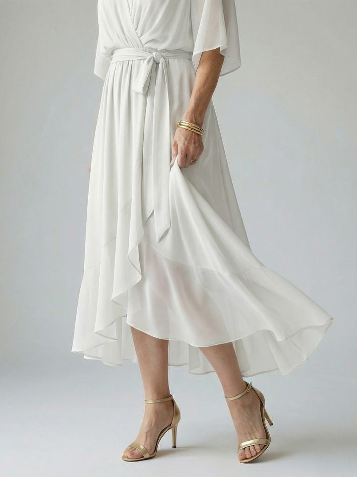 Elric | Lightweight Draped Midi Dress