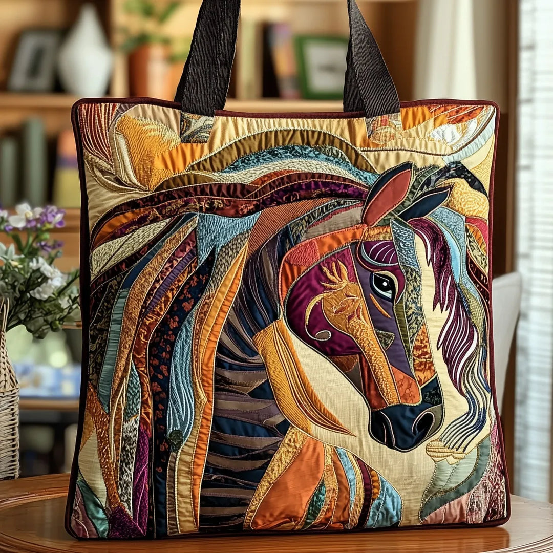 Multicolored bag with mosaic