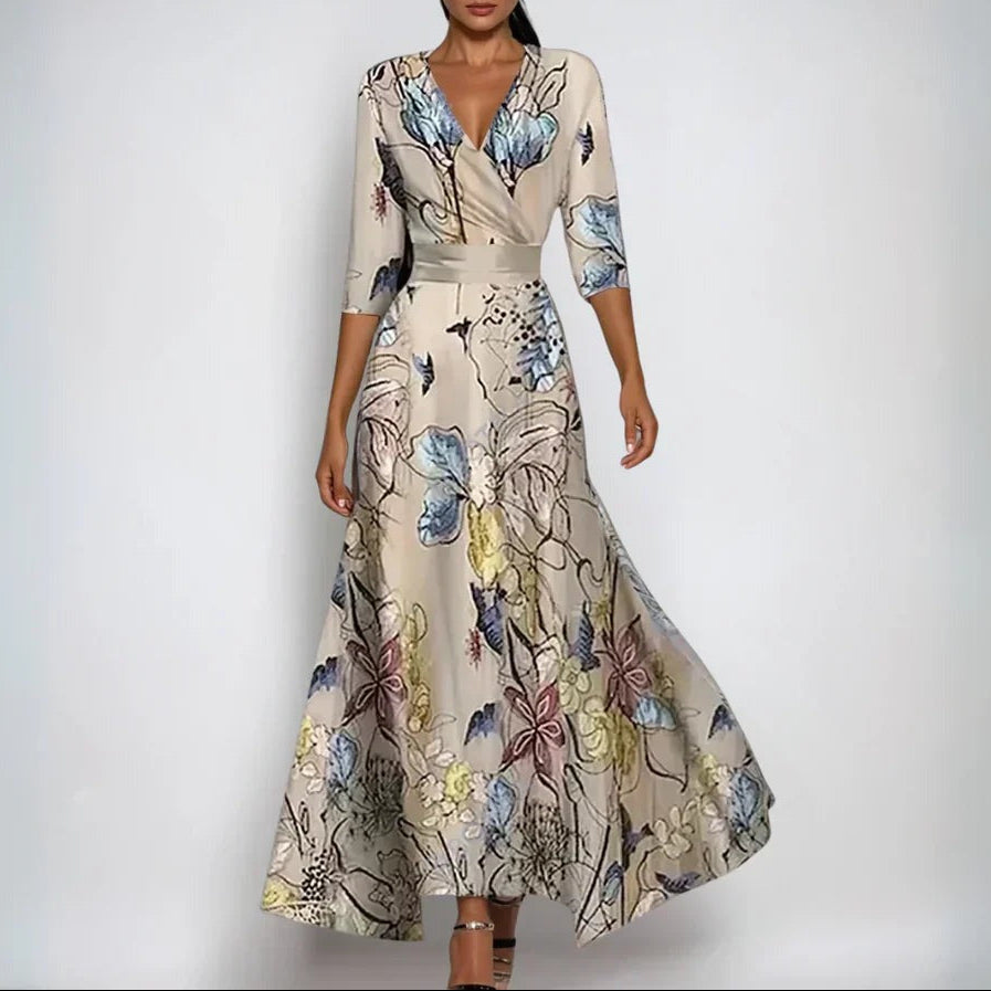 Sanne™ - Comfortable Dress with Three-Quarter Sleeves