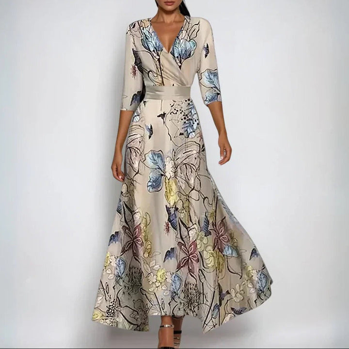 Sanne™ - Comfortable Dress with Three-Quarter Sleeves