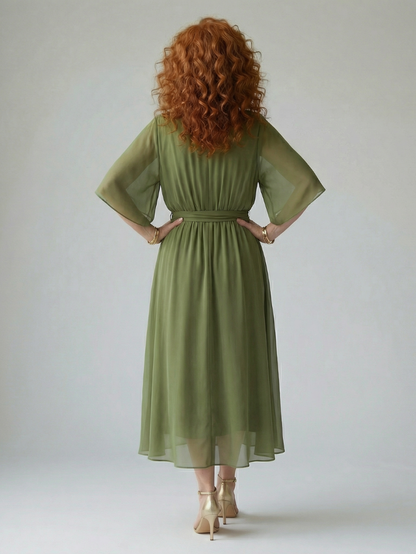 Elric | Lightweight Draped Midi Dress