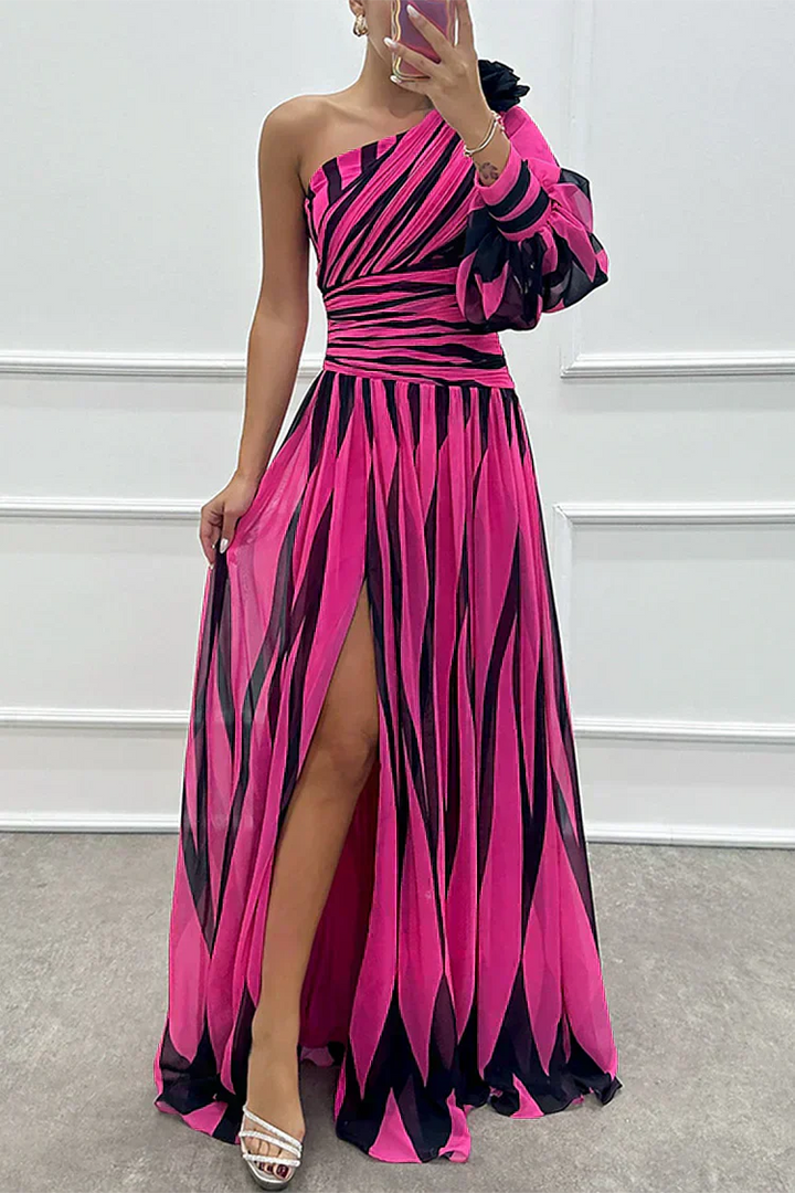 Fenna™ - Elegant Long Dress with One Shoulder