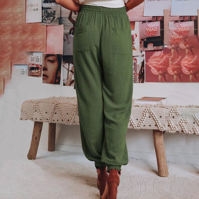 Kaeli – Elegant Trousers with Drawstring