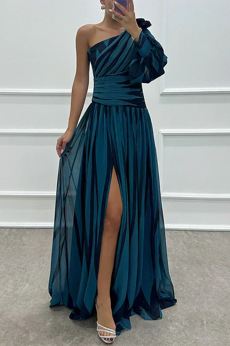 Fenna™ - Elegant Long Dress with One Shoulder