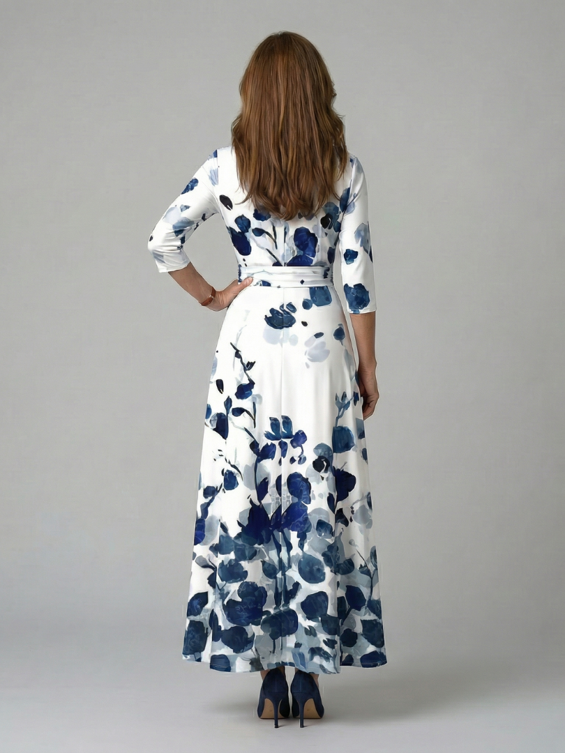 Celine | Wrap Neck Midi Dress
