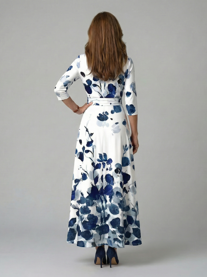 Celine | Wrap Neck Midi Dress
