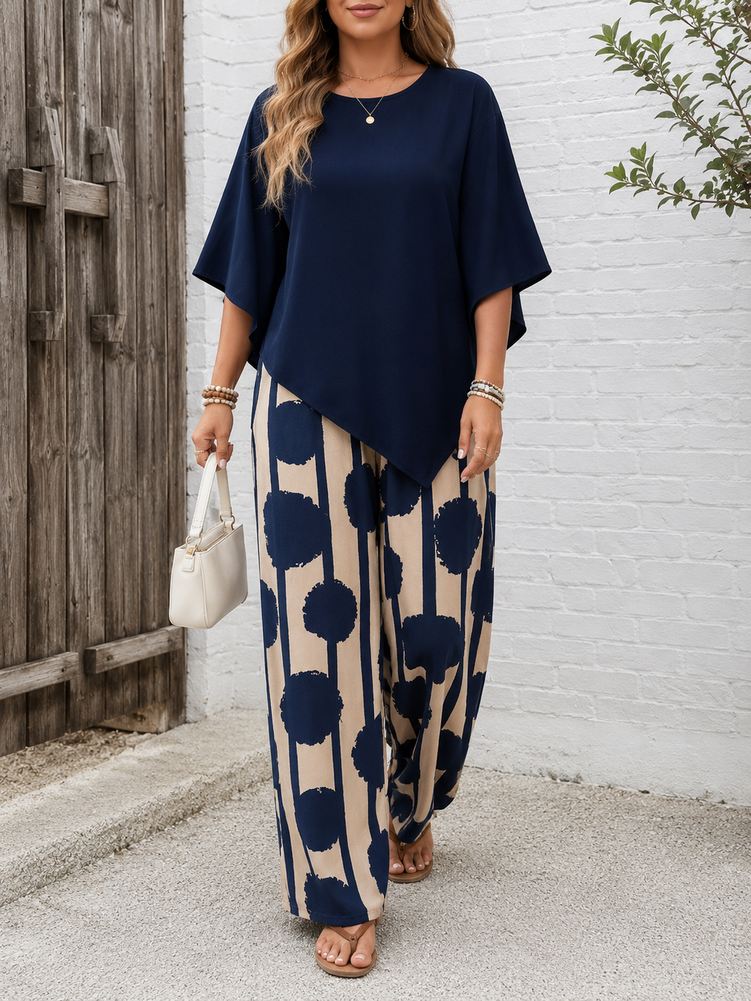 Kalliope | Comfortable Elastic Waist Two-Piece Set
