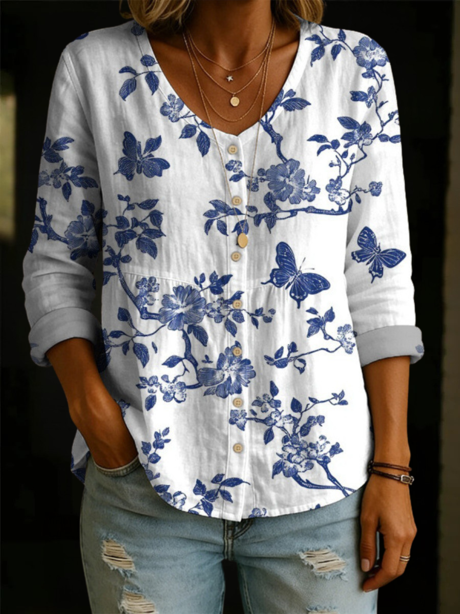 Margaret Waverly | Floral Patchwork Blouse
