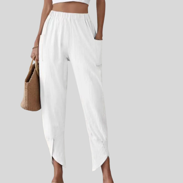 Essari - Frayed Hem Pants
