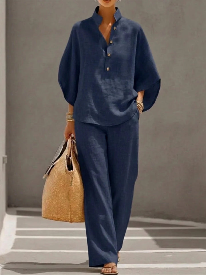 Mariel™ | Relaxed Elegance Cotton Two-Piece Set