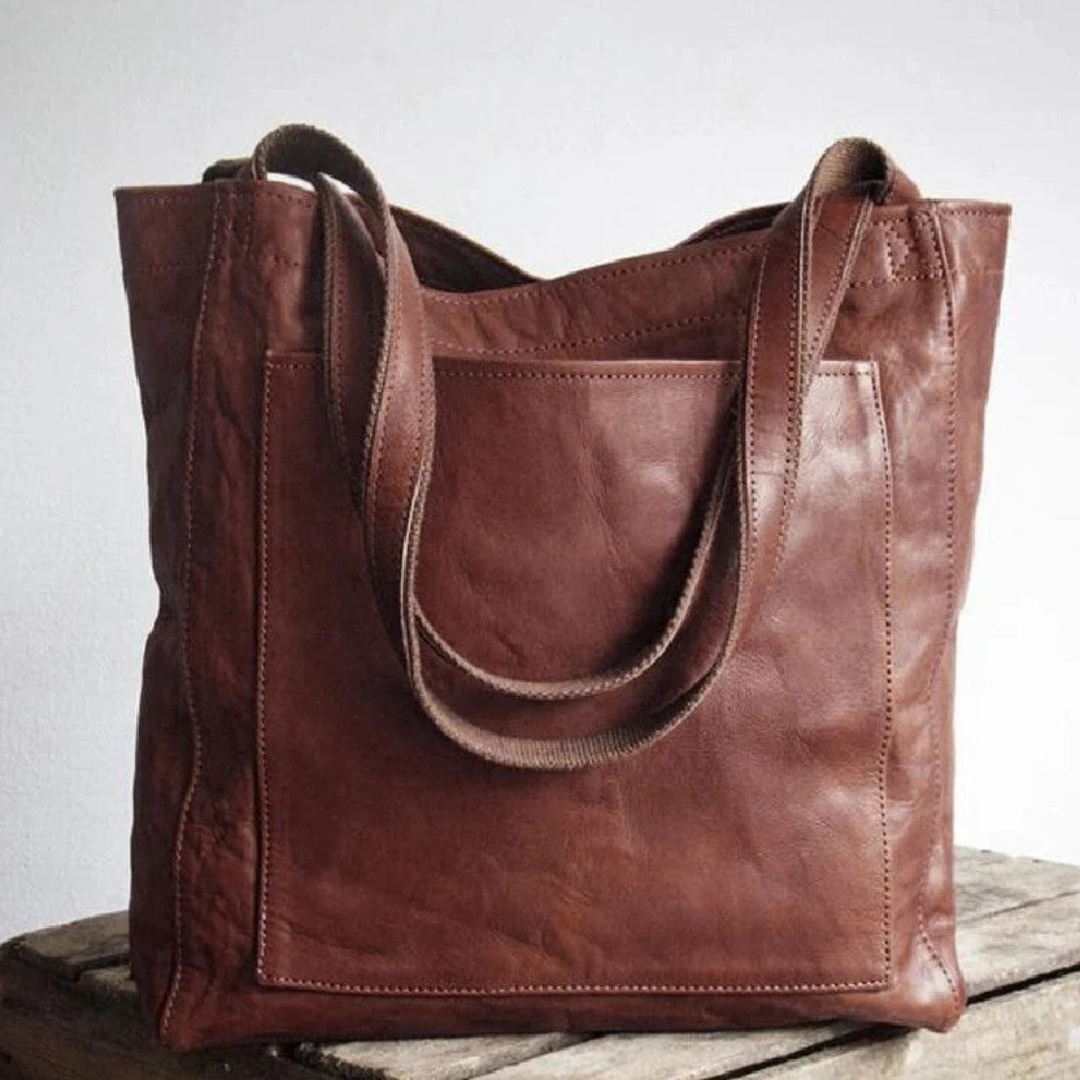 Amelia™ | Vintage Leather Tote