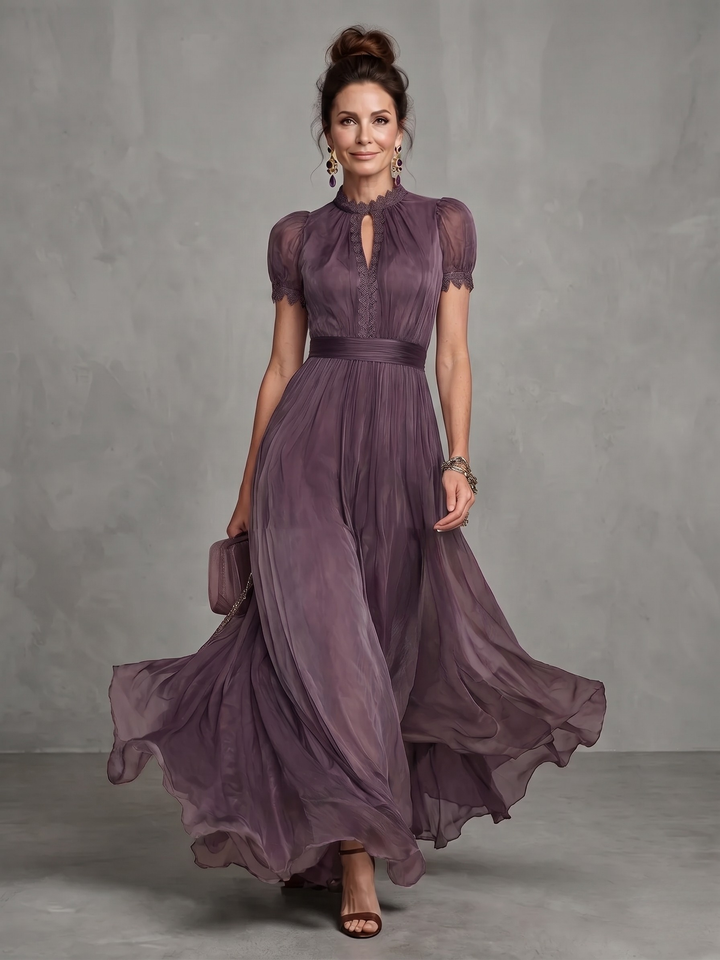 Ashley™ | Elegant Chiffon Maxi Dress