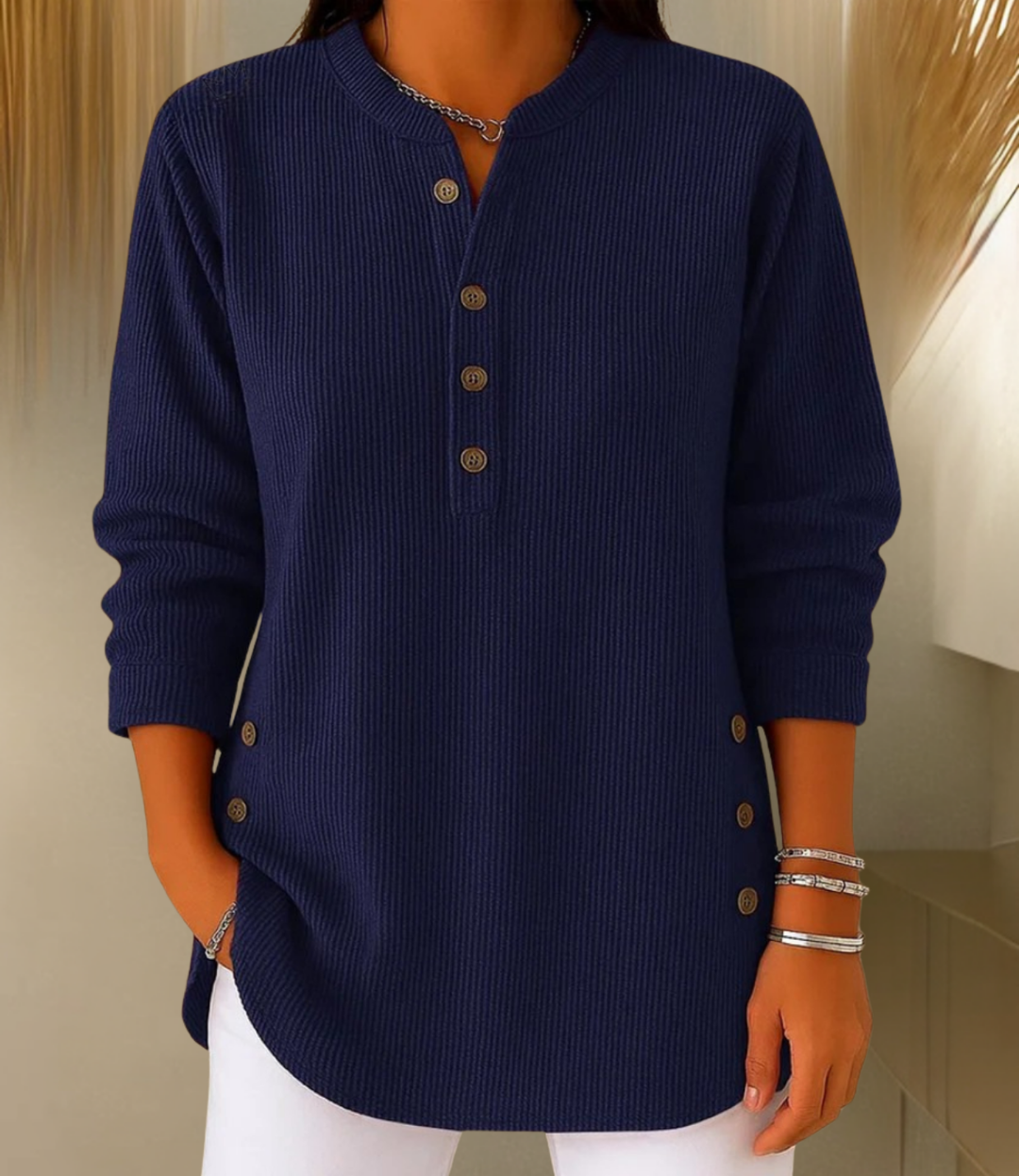 Eden | Button Henley Tunic
