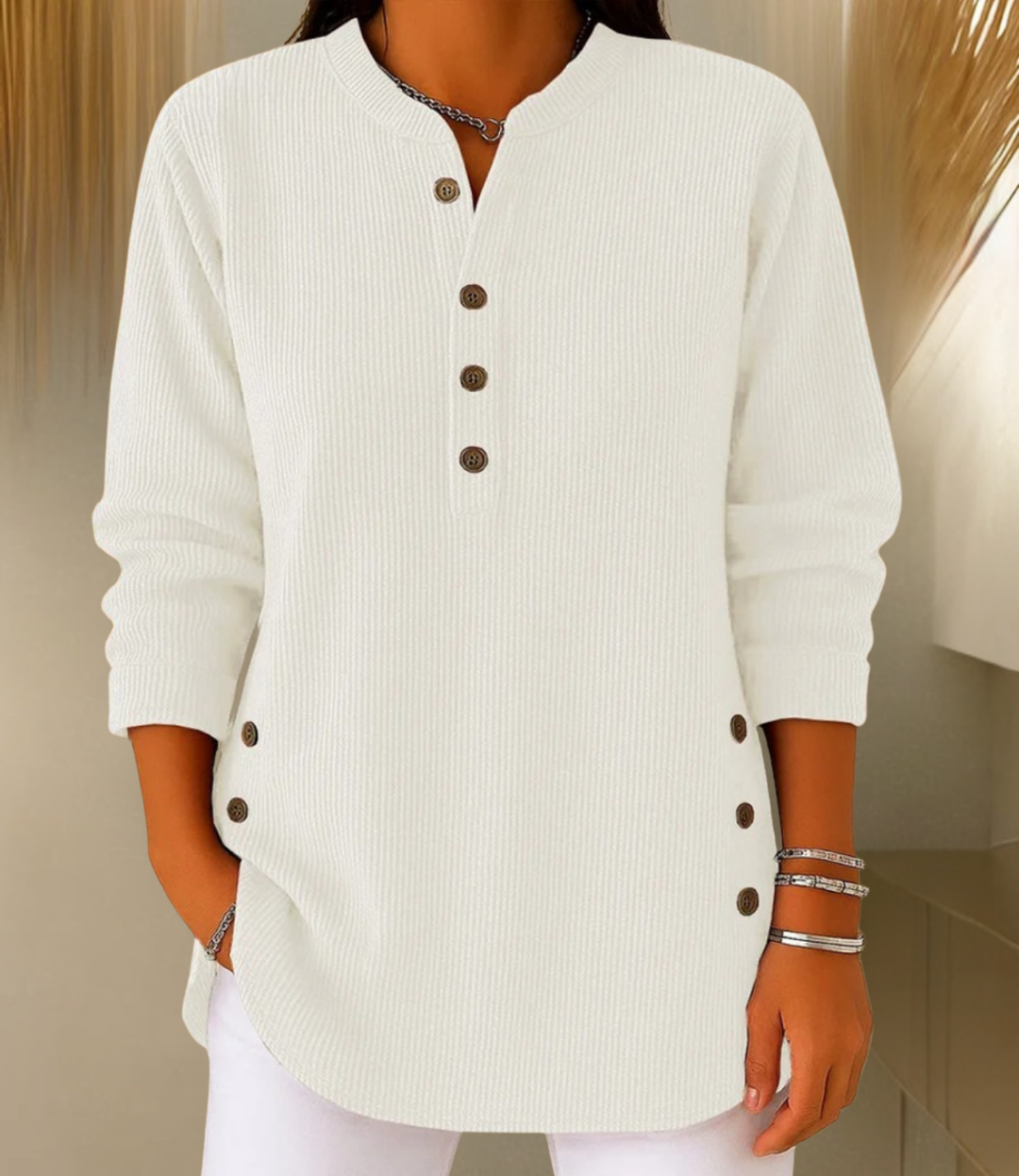 Eden | Button Henley Tunic