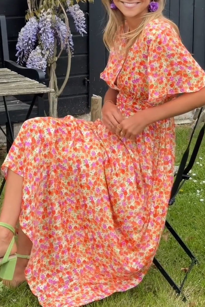 Lyra | Elegant Maxi Dress With Flowers