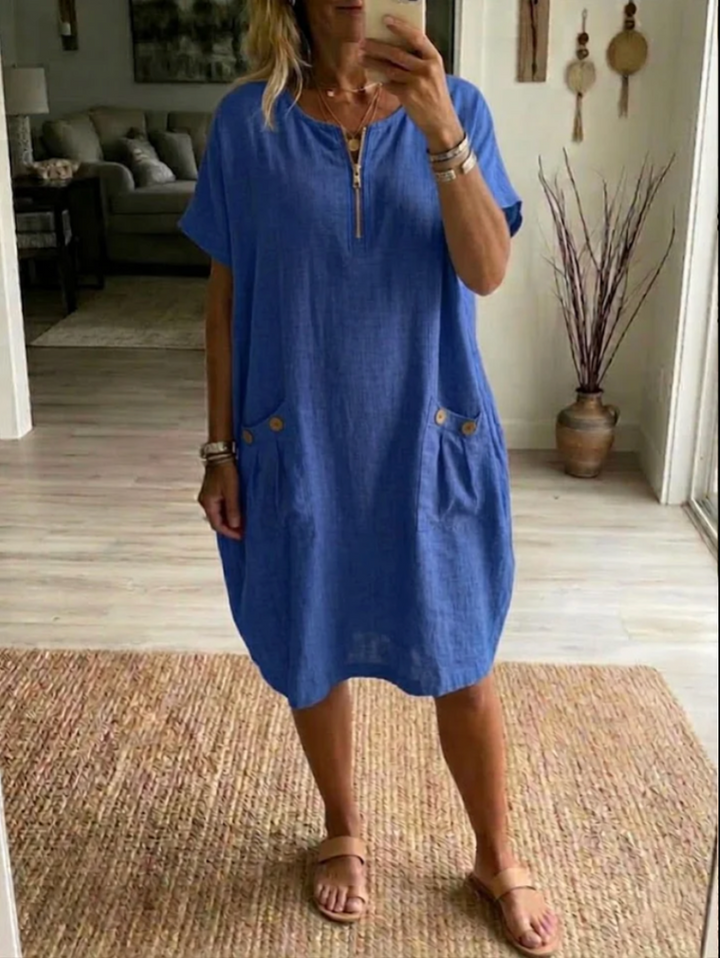 Levana | Summer Dress with Zipper