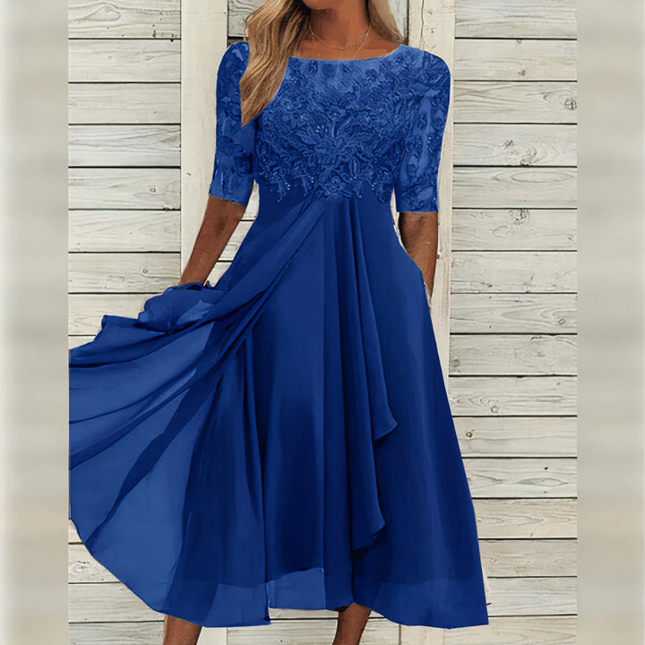 Puck™ - Elegant Midi Dress in Lace