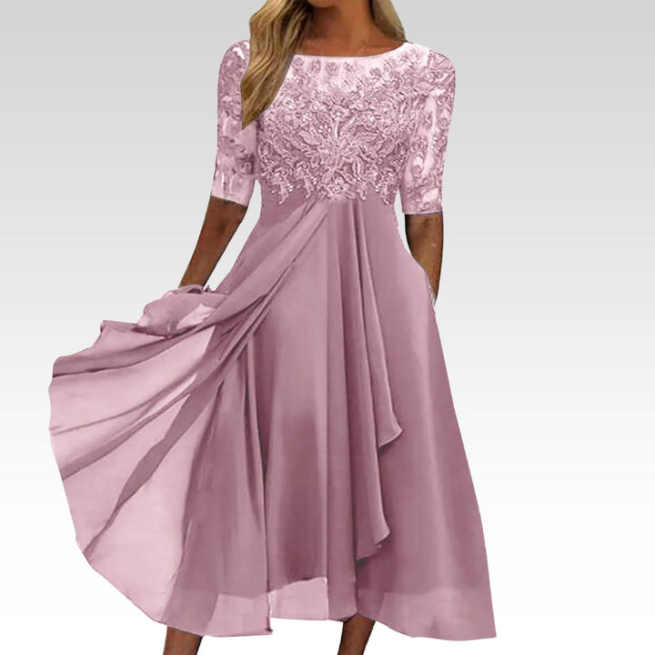 Puck™ - Elegant Midi Dress in Lace