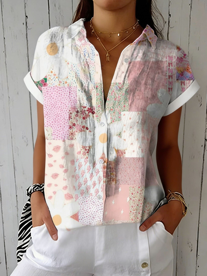 Fanny | Patchwork Daisy Blouse