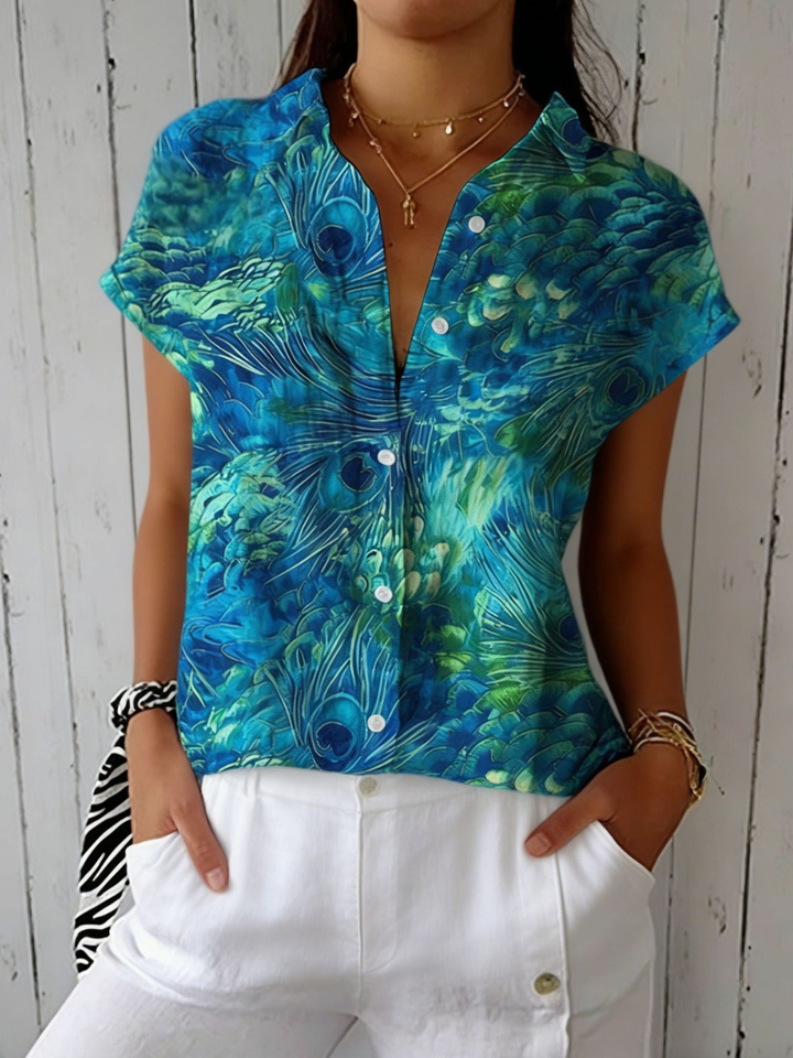 Florina | Peacock Grace Blouse