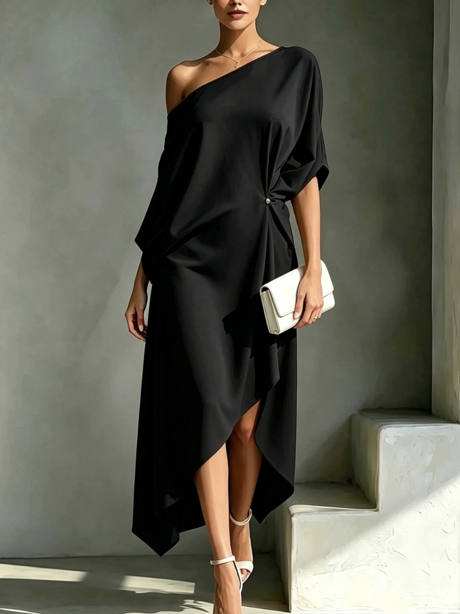 Camila | Elegant Asymmetrical Dress