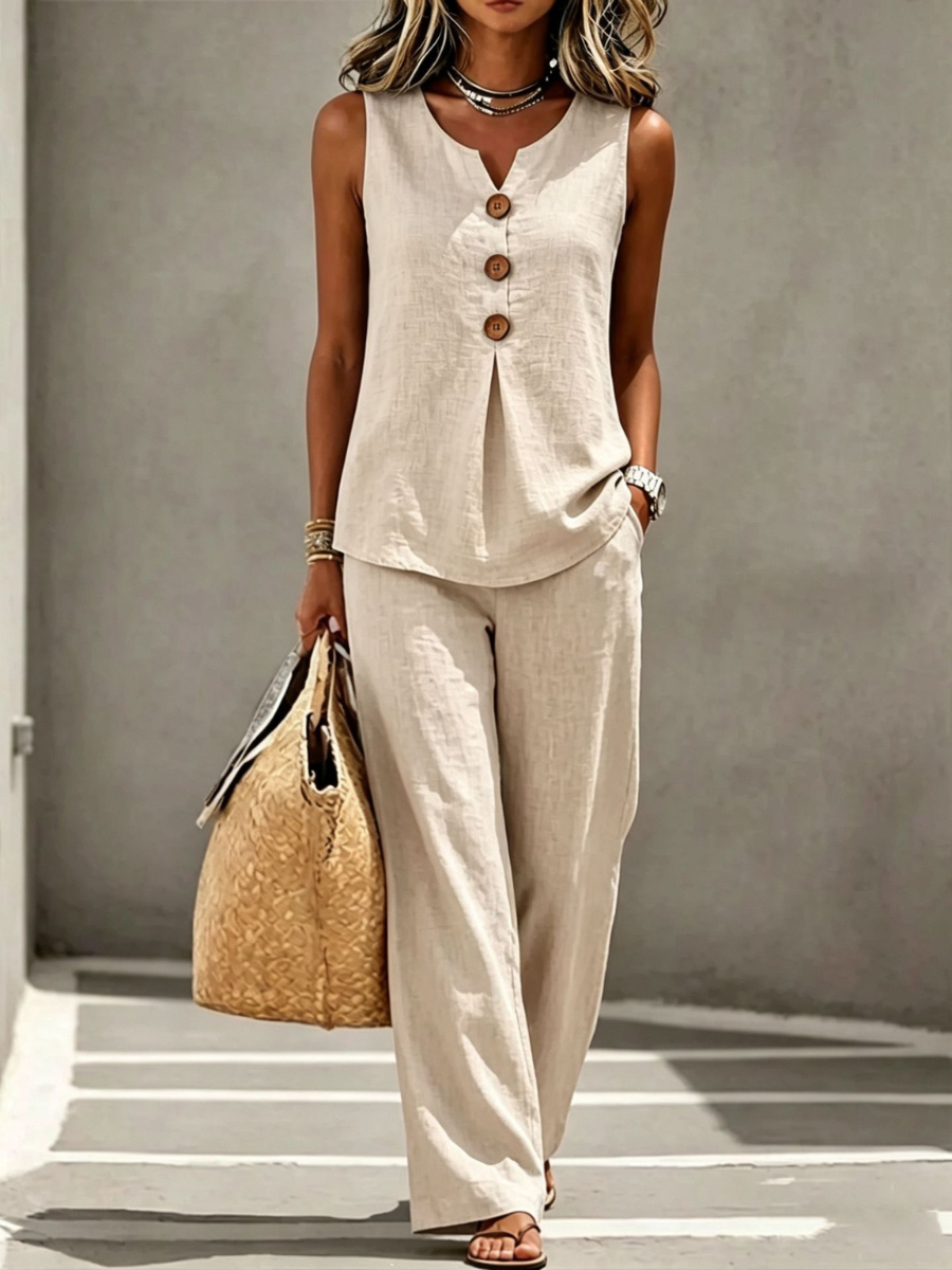 Savannah™ | Relaxed Elegance Cotton Two-Piece Set