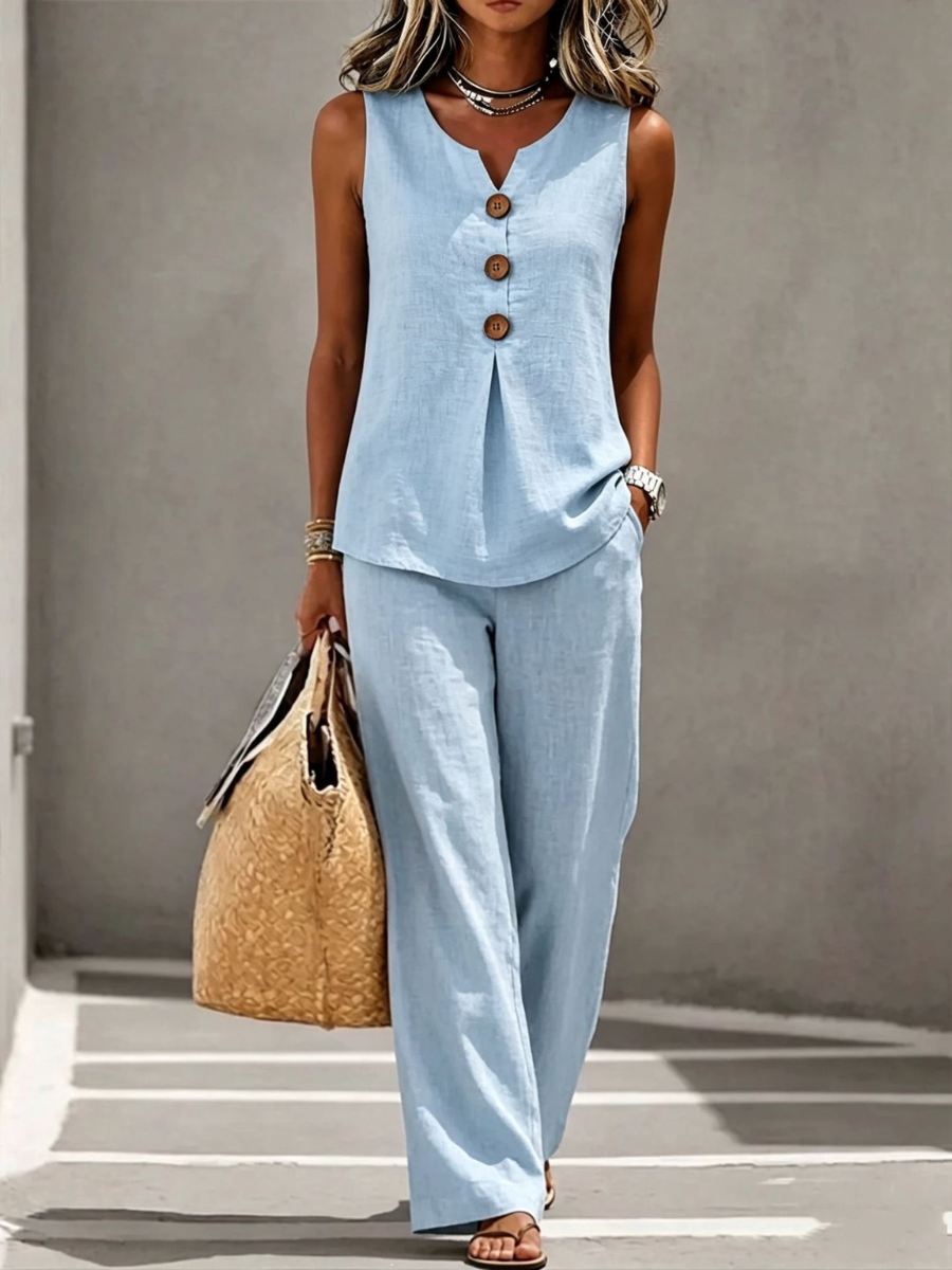 Savannah™ | Relaxed Elegance Cotton Two-Piece Set