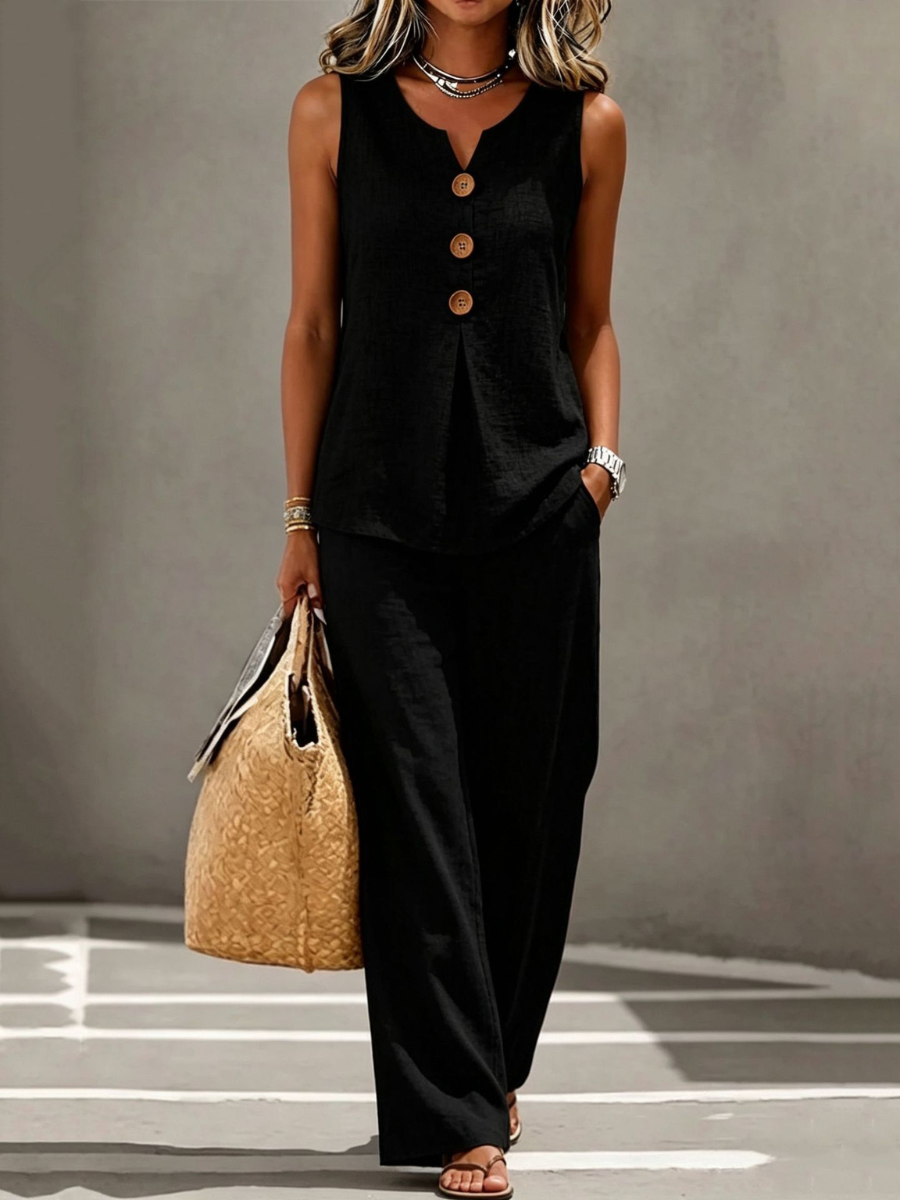 Savannah™ | Relaxed Elegance Cotton Two-Piece Set