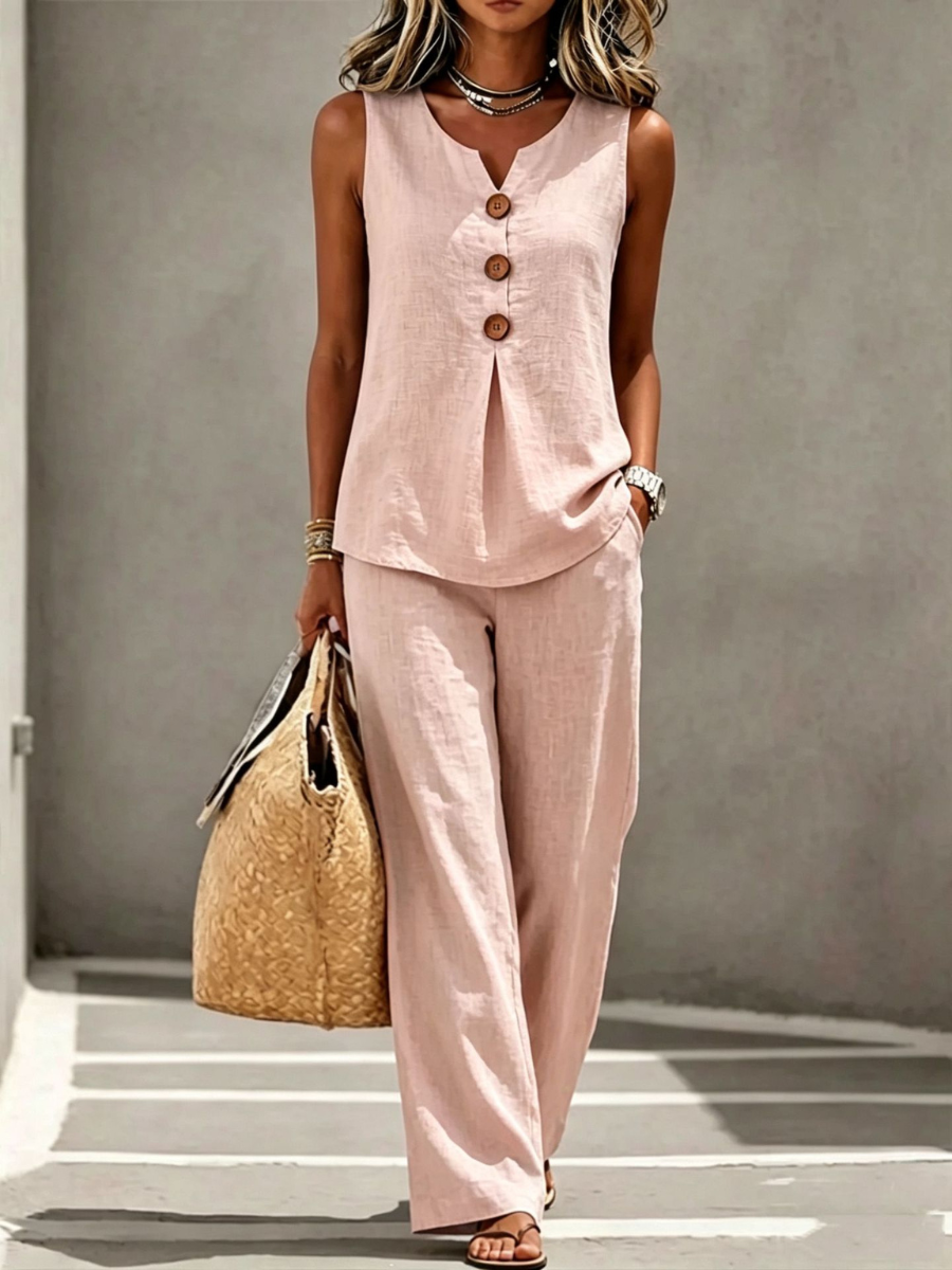 Savannah™ | Relaxed Elegance Cotton Two-Piece Set