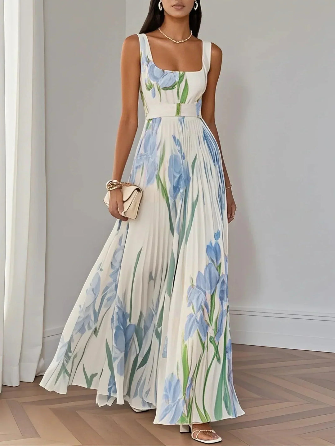 Yara™ - Maxi Dress Made of Pleated Chiffon