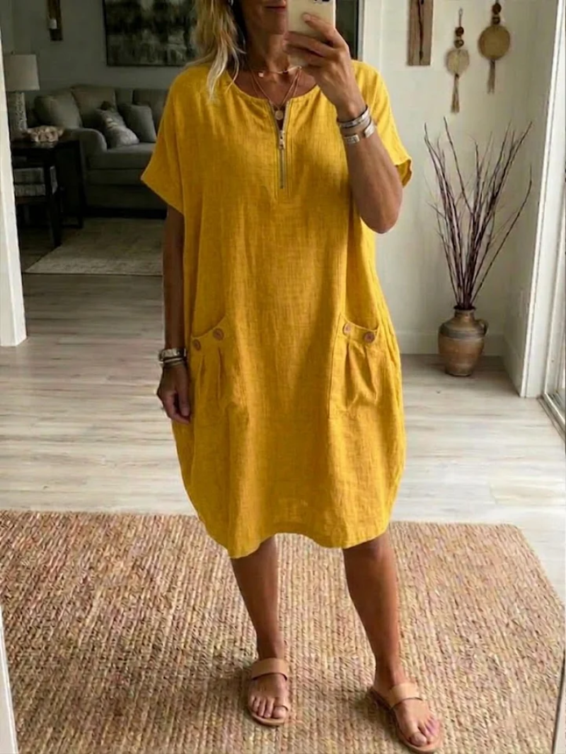 Levana | Summer Dress with Zipper