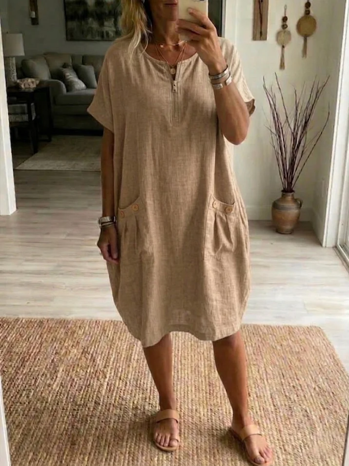 Levana | Summer Dress with Zipper