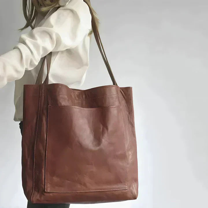 Amelia™ | Vintage Leather Tote