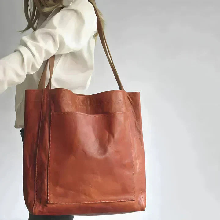 Amelia™ | Vintage Leather Tote