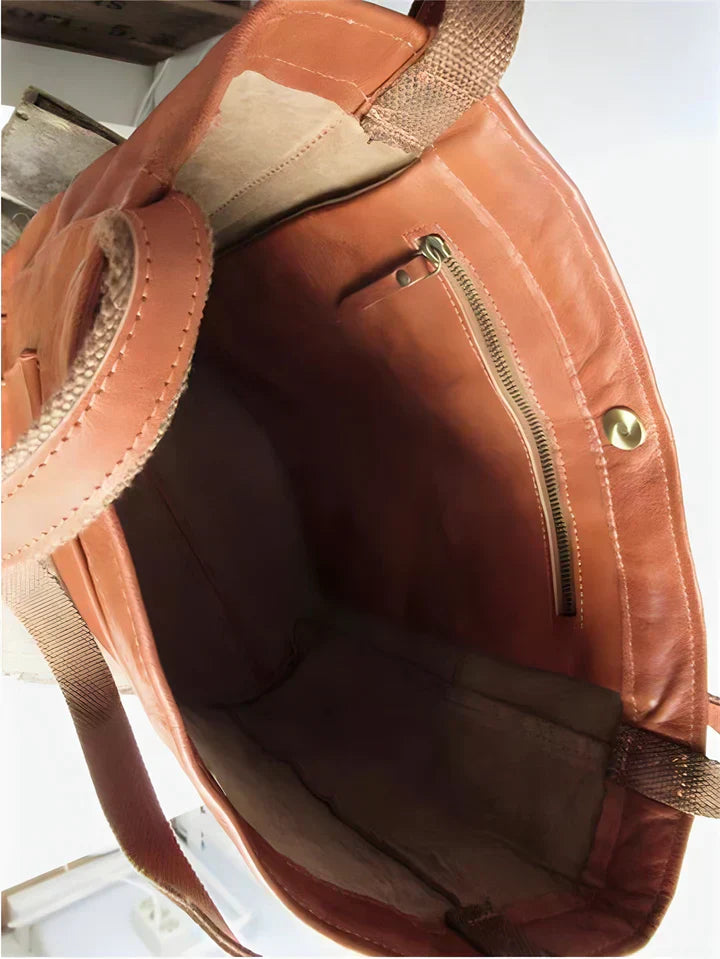 Amelia™ | Vintage Leather Tote