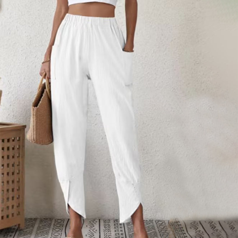 Essari - Frayed Hem Pants