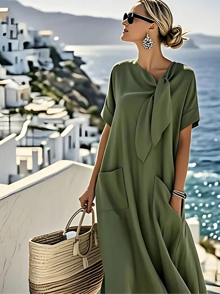 Ella™ - Dress with Neck Accessory