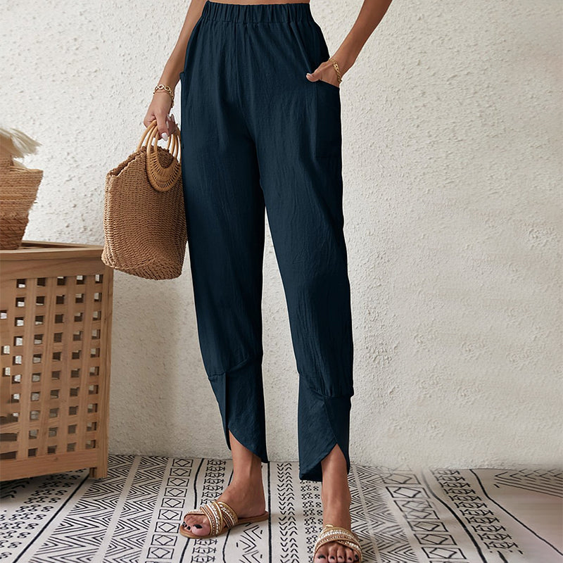 Essari - Frayed Hem Pants
